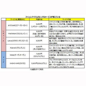 社会人1年生のクロゼットはレンタルを上手に活用!