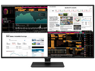 LG、42.5型の4K IPS液晶ディスプレイ - 4画面の同時表示もOK