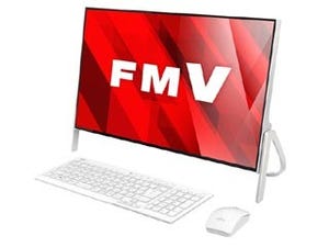 富士通、英語学習ソフト搭載の23.8インチ一体型PC「ESPRIMO FH」夏モデル