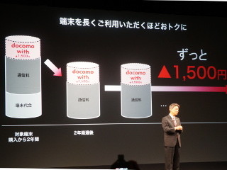 ドコモの新料金プラン「docomo with」、なぜ2機種限定なのか