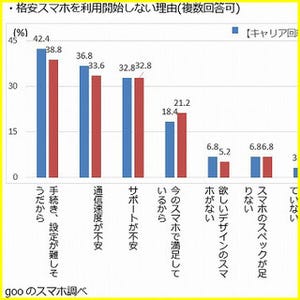 通信費の削減で格安スマホを使いたいが…… 購入ためらう理由とは?