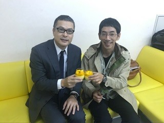 田中哲司&野間口徹、スイーツにご満悦 -『CRISIS』本編とのギャップが好評