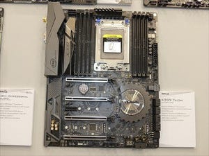 COMPUTEX TAIPEI 2017 - ASRockが10GbE搭載のX399マザーを展示、Ryzen向けのMini-ITXマザーも