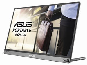 ASUS、約780gのUSB Type-C対応15.6型モバイルディスプレイ