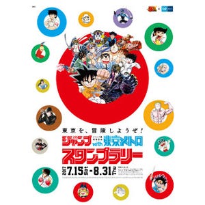 東京メトロ「週刊少年ジャンプ」スタンプラリー7/15から - 記念24時間券も