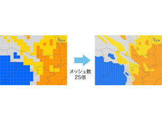 ゲリラ豪雨も予測? ウェザーニュースで1kmメッシュ・5分毎の精密天気予報