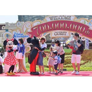 東京ディズニーランド&シー、7億人目突破--開園から34年108日