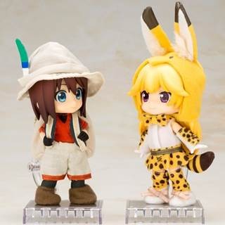 「キューポッシュ」×『けものフレンズ』!? かばんとサーバルのコスが登場