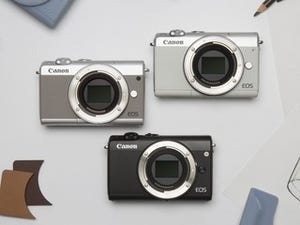 キヤノン「EOS M100」、3色カラバリでワリとやる初心者向けミラーレス