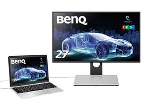 ベンキュー、USB Type-Cドッキングステーション内蔵の27型液晶