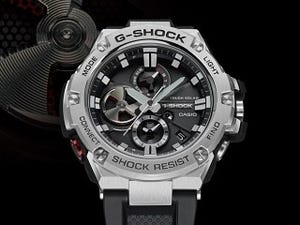 G-SHOCK、異素材ベゼル「G-STEEL」に初のアナログクロノグラフ