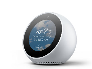 米Amazon、液晶ディスプレイを備えた小型Echoデバイス「Echo Spot」発表