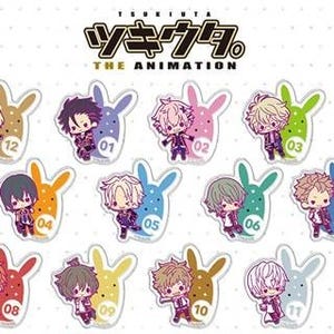 『ツキウタ。 THE ANIMATION』、アイドルたち12人のクリアブローチが登場