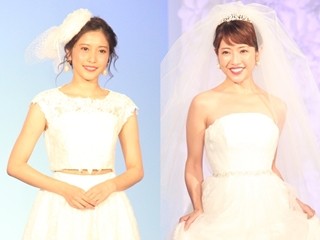 佐野ひなこ･舟山久美子ら、美デコルテ輝くウエディングドレス姿で魅了