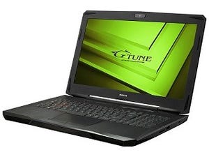 G-Tune、薄型化・軽量化したGTX 1060搭載15.6型ゲーミングノートPC