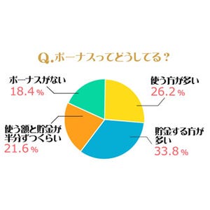 ボーナスの行方、3割が「使うより貯金」 - 失敗したと思う使い方は?