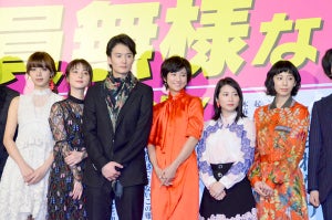 木村文乃はシックな赤、佐々木希はシースルー…女優5人が華やか衣装で集合