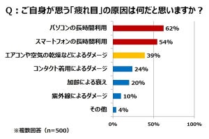 働き盛りの目の疲れ、原因と対策は?