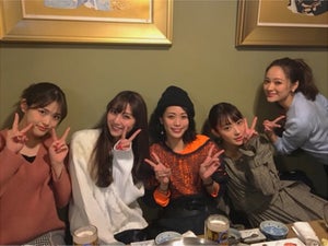 石川恋、乃木坂46松村沙友理&chayらとの『CanCam』新年会ショット公開