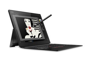 レノボ、キックスタンド装備の高耐久2in1「ThinkPad X1 Tablet」