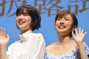 真野恵里菜、小松菜奈らの全力バドミントンに驚き! 佐世保撮影で感謝