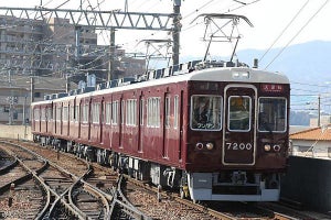 能勢電鉄7200系、初のVVVF制御車両3/19運行開始 - 記念イベントも