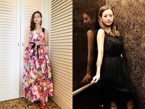 伊藤千晃の花柄ドレス&黒ワンピ姿に「可愛すぎる」「綺麗」とファン絶賛