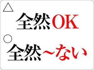 「全然いい」「全然OK」は誤用? -「全然」の正しい使い方【ビジネス用語】