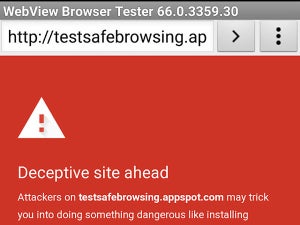 Google、Androidアプリ内のWebブラウジングもセーフブラウジングで保護
