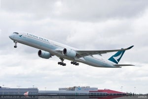 キャセイ、エアバスA350-1000初号機のデリバリーフライトでバイオ燃料使用