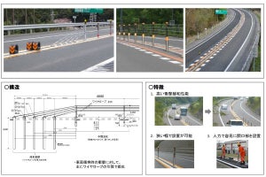 国土交通省、高速道路土工区間でワイヤロープを本格設置すると発表