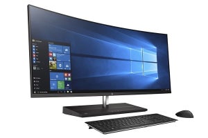 日本HP、アスペクト比21:9で34型湾曲液晶の一体型オールインワンPC