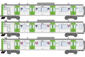 JR東日本、山手線E235系に「ミライトワ」「ソメイティ」ラッピング