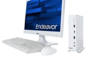 エプソン、小型で使い勝手がよい省スペースPC「Endeavor ST190E」