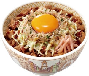 すき家「お好み牛玉丼」が復活! お好み焼き×牛丼の遊び心あふれる一品