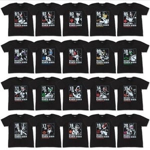 平成仮面ライダーが勢ぞろい! 完全撮り下ろし新ポスタービジュアルがTシャツに