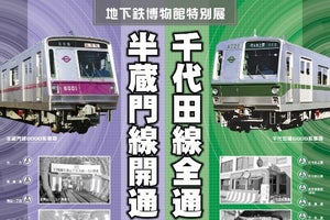 東京メトロ、地下鉄博物館「千代田線全通・半蔵門線開通40周年展」