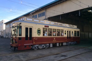 東京都交通局、冬の風物詩「都電クリスマス号」9001号車で12月運行