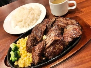 大行列の「肉の村山」で「Texasステーキ」を食べた