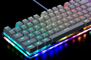 上海問屋、RGB LEDが美しい英語87キー配列ゲーミングキーボード