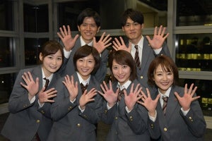 日テレアナ6人衆、制服姿で“3A朝礼体操”「青春を取り戻せた」