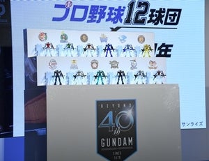 「ガンダム」がプロ野球12球団とコラボ、12球団カラーリングのガンプラも発売