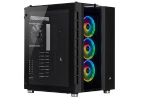 CORSAIR、ドレスアップが映える3面ガラスのキューブ型PCケース