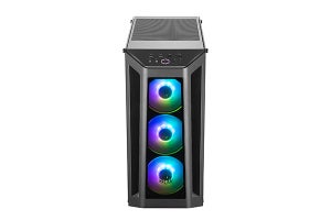 Cooler Master、3面ガラスパネルとLEDファン搭載のミドルタワーPCケース