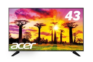 日本エイサー、税別6万円前後のHDR 10対応43型4Kディスプレイ