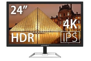 JAPANNEXT、HDRとFreeSyncに対応する23.8型4K液晶ディスプレイ