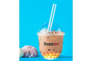 スシロー、「Sharetea」とコラボのタピオカミルクティーを発売