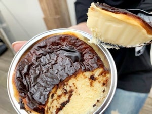 石窯焼きのチーズケーキ「めるてぃバスク」でおじさんもとろけた