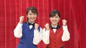 日テレ新人･河出アナ＆杉原アナ、所ジョージの頭上実験で大緊張