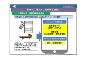 JR貨物、貨物駅に出入りするトラックドライバー向けアプリ導入へ